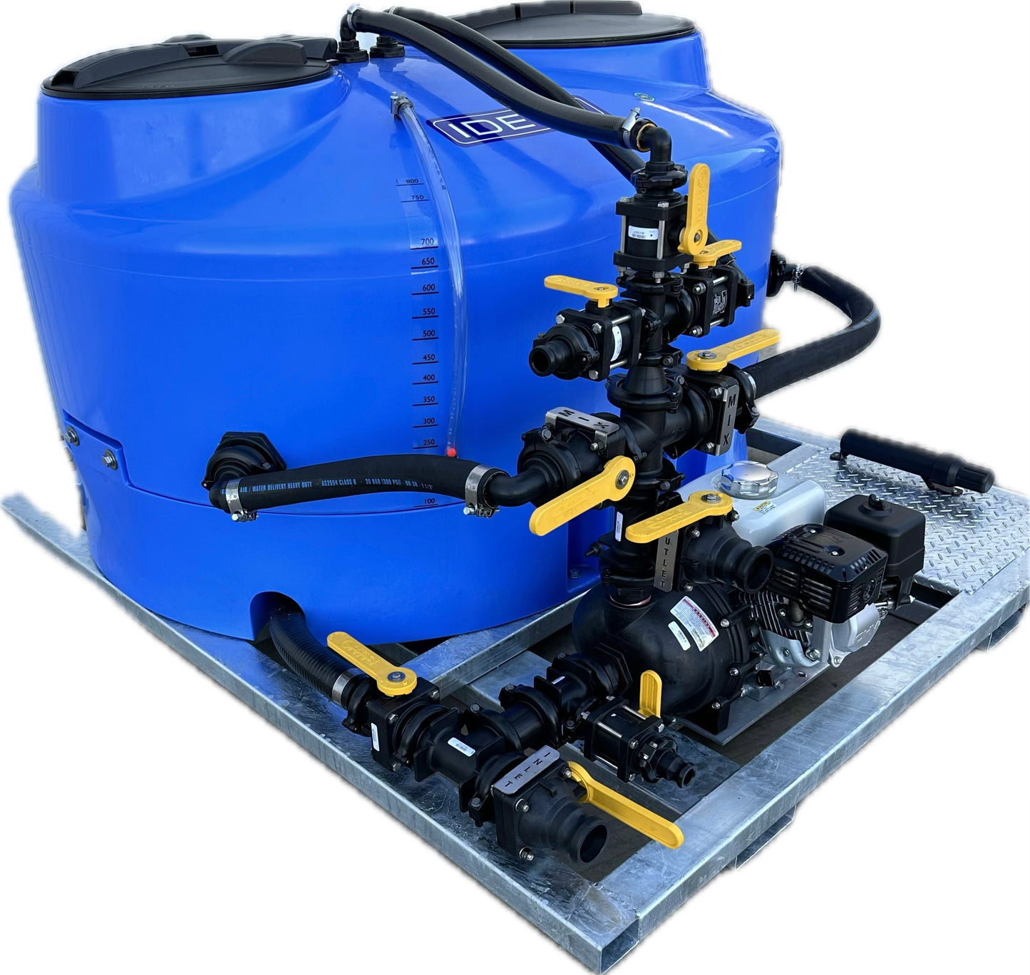 Ideal 800L 2" Chemical Batch Mixer Vat