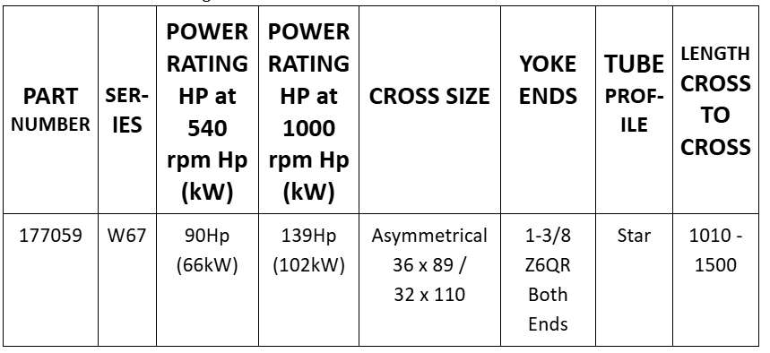 BENZI - Double Wide Angle CV Shafts