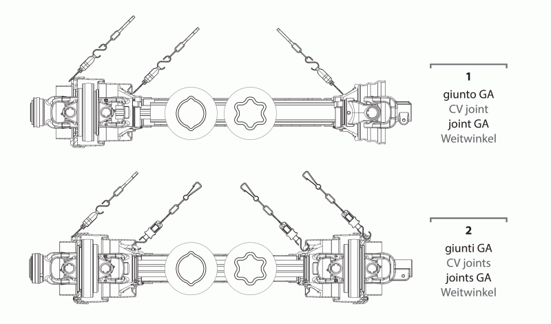 BENZI - Double Wide Angle CV Shafts