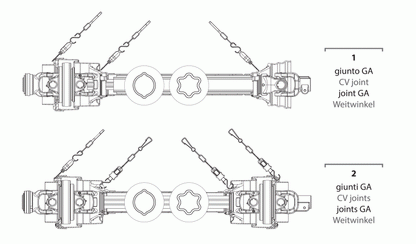 BENZI - Double Wide Angle CV Shafts